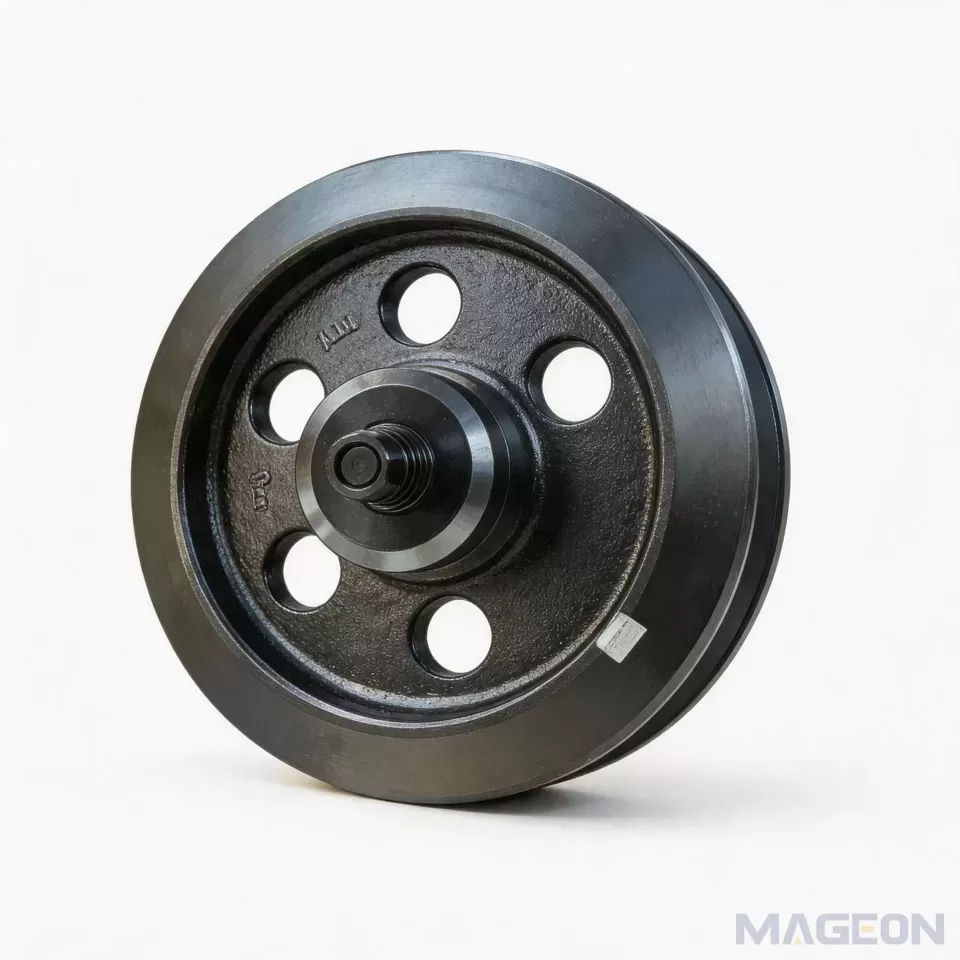 MST300 front idler suitable for Morooka dump truck rubber tr